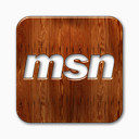 MSN标志广场光泽蜡木