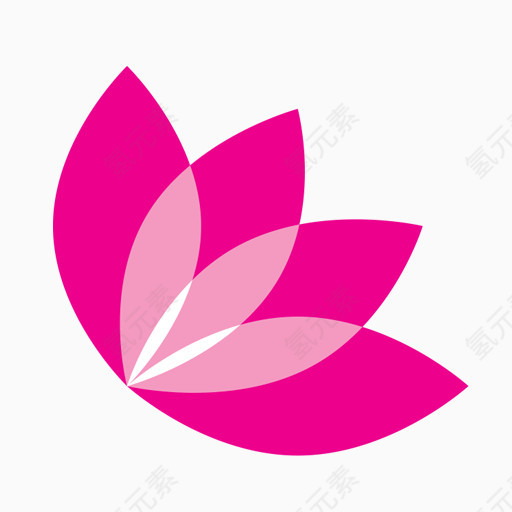 精美五彩花形logo