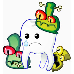 细菌和哭泣的牙齿