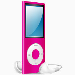 iPod纳米粉红粉红色iPod Nano的色