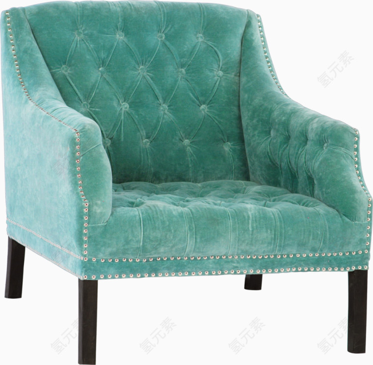 翠绿色手扶椅