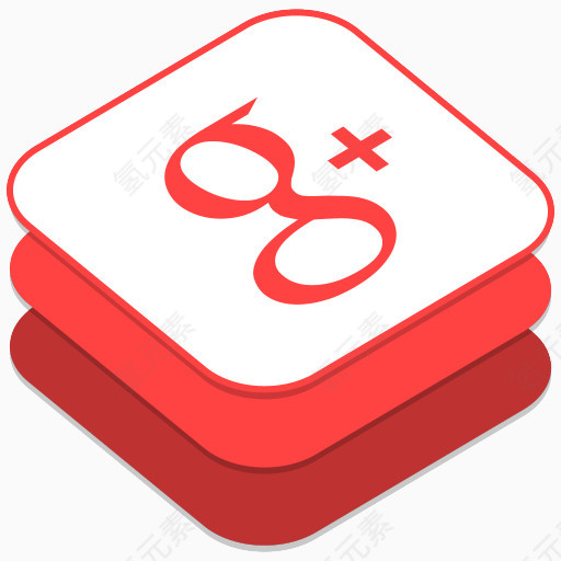 谷歌+IOS8-style-social-media-icons