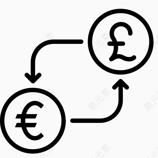 转换货币欧元金融钱英镑以货币兑换英镑