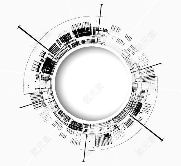 科技数码抽象圆环