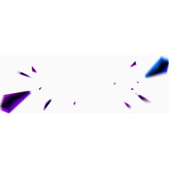 彩色蓝色紫色飞溅漂浮元素