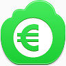 欧元硬币free-green-cloud-icons