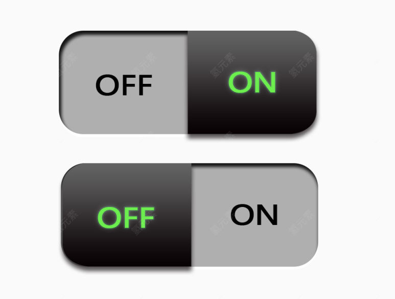 矢量开关UI图标素材下载
