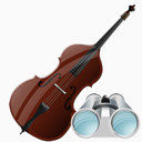 低音提琴搜索仪器找到寻求弦乐器
