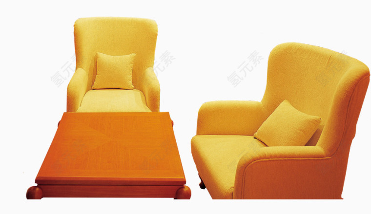 橙黄色沙发
