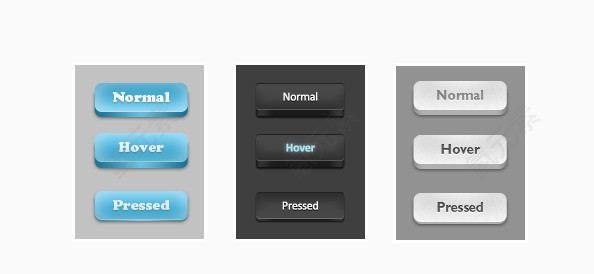 质感按钮合集PSD源文件
