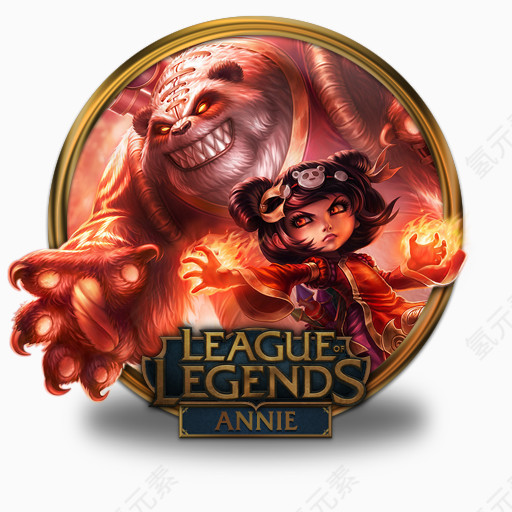 安妮熊猫league-of-legends-gold-border-icons
