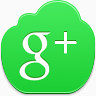 谷歌+free-green-cloud-icons