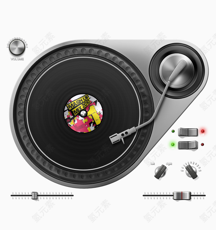个性音乐播放器按钮设计PSD源文件