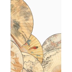 中国古风装饰水墨扇子折扇