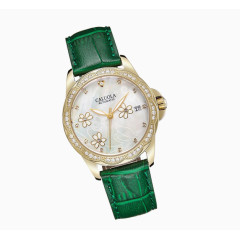 女士绿色表带手表