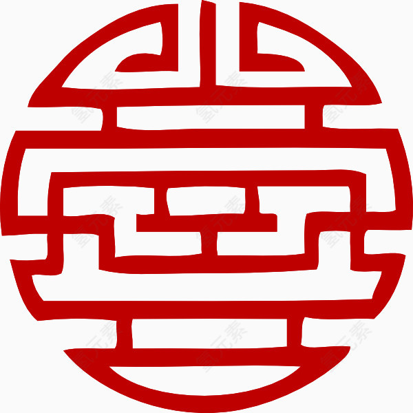 日本特色红色标志图标