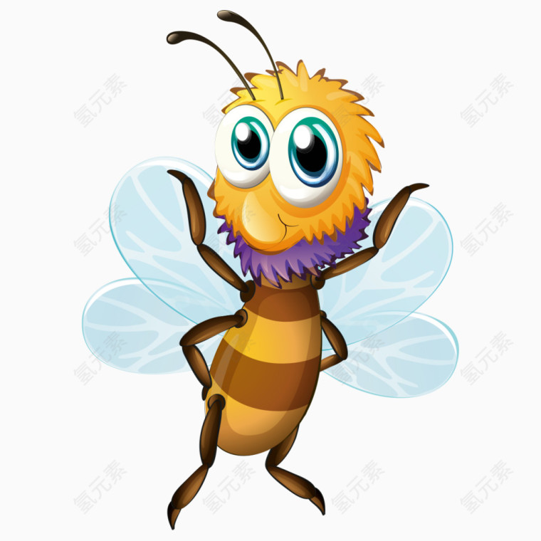 卡通可爱小蜜蜂