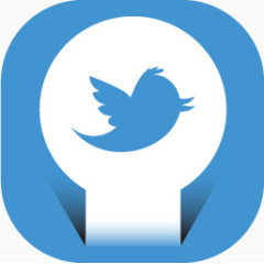 推特Round-Papercut-Social-Media-icons