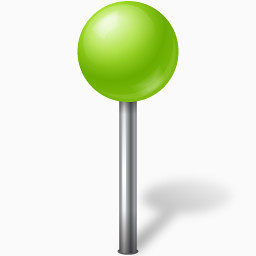 Map Marker Ball Chartreuse Icon