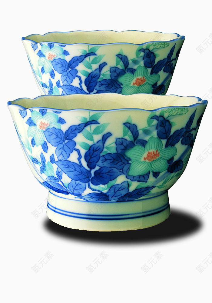 牡丹花瓷碗