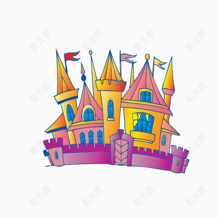 卡通城堡png