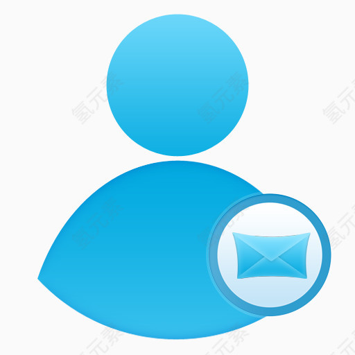 邮件用户一些很酷的蓝色图标