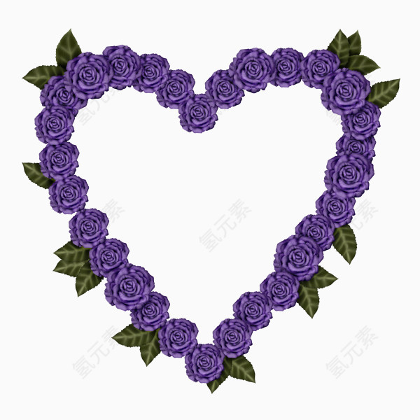 紫玫瑰花环