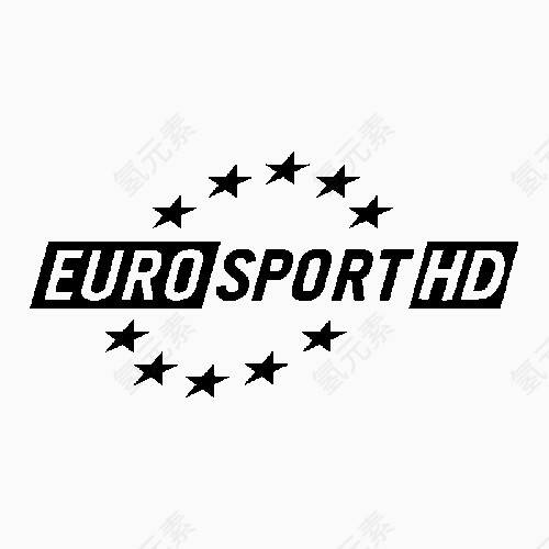 欧洲体育高清黑色的Tv-channel-icons