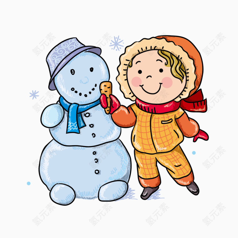 孩子和雪人