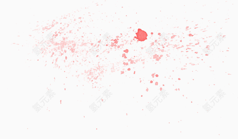红色水彩泼墨油漆液体
