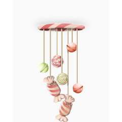 日式风铃装饰简单简洁卡通糖果