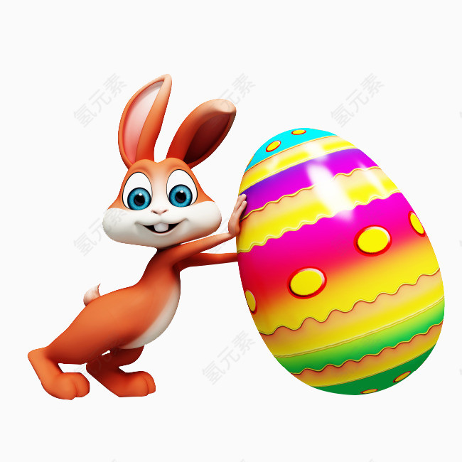 兔子彩蛋复活节