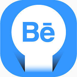behance公司Round-Papercut-Social-Media-icons