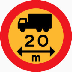 象形图路迹象20米卡车标志symbols-icons