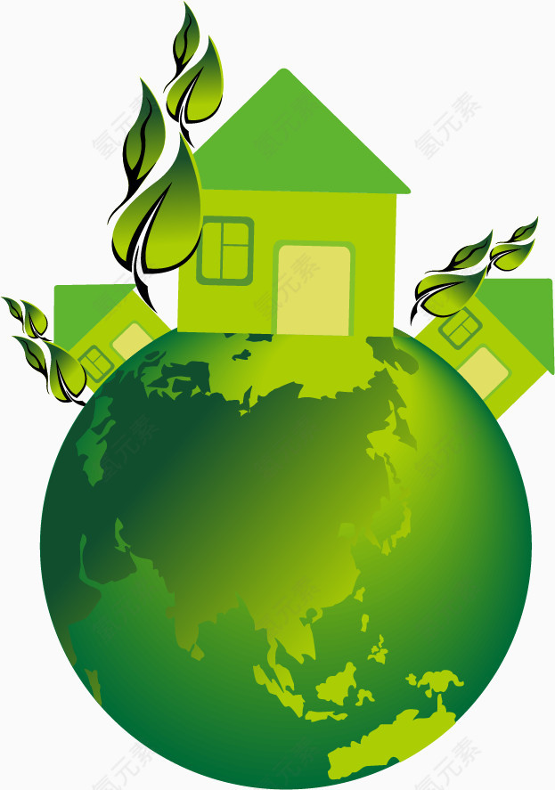 绿色地球小屋