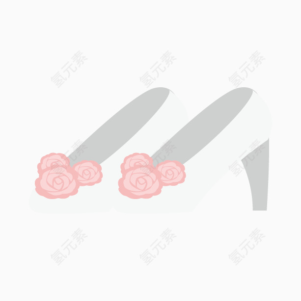 结婚素描婚庆 粉色花朵