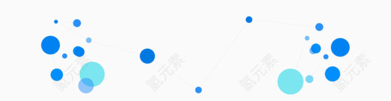 蓝色光点溅射漂浮元素