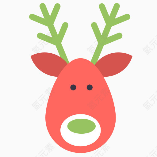 鹿Flat-Christmas-icons