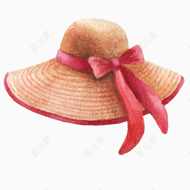 水彩女士遮阳帽