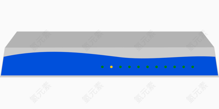 蓝色的路由器