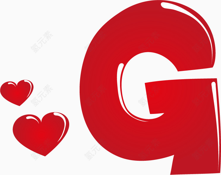 心形创意字母G