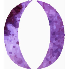 紫色浮雕艺术符号
