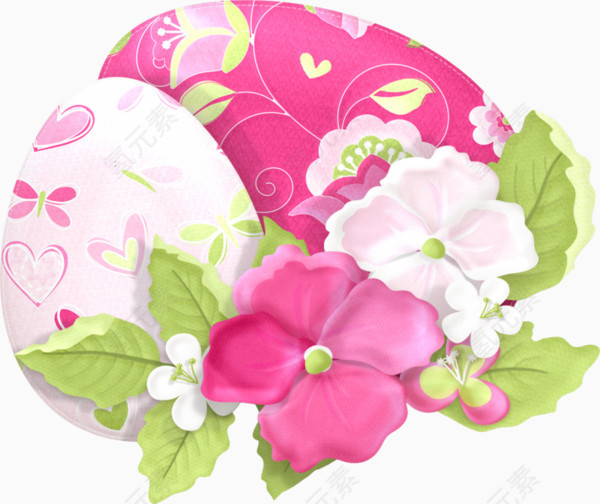粉红色花纹彩蛋