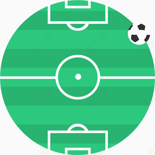 圆形足球场图标