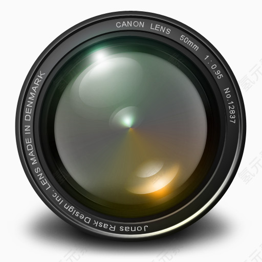 孔径50毫米橙色图标aperture-icons