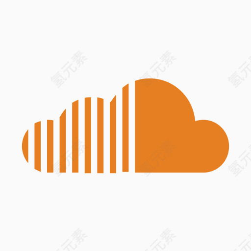 SoundCloud扁平化的图标-免费