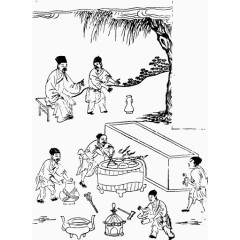 中国传统白描