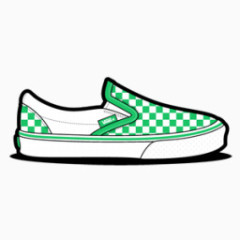 Vans Checkerboard Green Icon