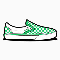 Vans Checkerboard Green Icon