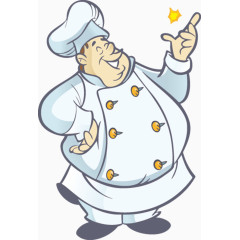 卡通胖厨师